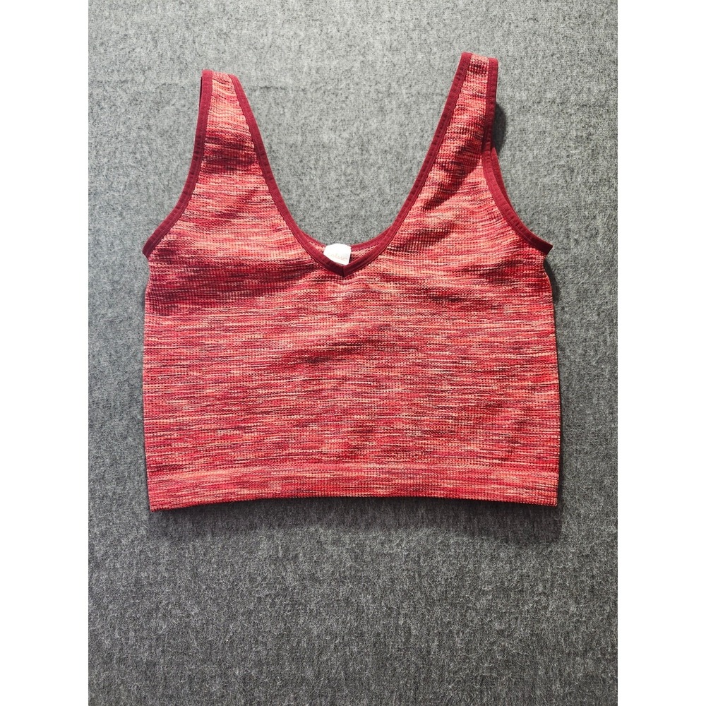 Colsie Activewear Stretchy Crop Top Women's  Size XL Red‎